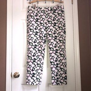 Banana Republic Avery Pink & Blue Floral Pants